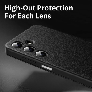 Husa pentru Samsung Galaxy A17 5G tip carte, Skyddar, cu portofel si SmartView, Premium, set cu sticker, Negru - Img 5