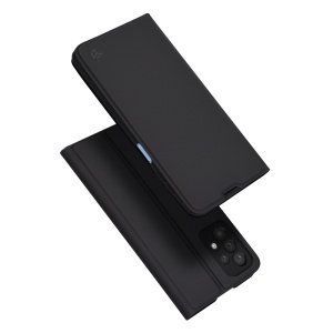 Husa pentru Samsung Galaxy A23 / Galaxy A23 5G, SKYDDAR INNOVATION, Magskin Book, tip Carte cu Portofel Interior, set cu sticker, Negru