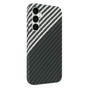 Husa pentru Samsung Galaxy A25 5G, SKYDDAR INNOVATION, Carbonite FiberShell, Gri, set cu sticker - Img 1