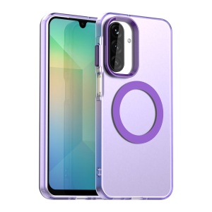 Husa pentru Samsung Galaxy A26 5G, MagSafe, Antisoc, set cu sticker, CandyCase, Mov