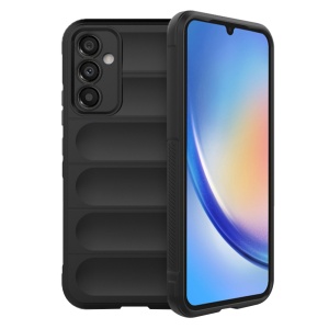 Husa pentru Samsung Galaxy A34 5G, SKYDDAR INNOVATION, Magic Shield, din Silicon Mat, set cu sticker, Negru