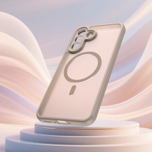 Husa pentru Samsung Galaxy A37 5G, SKYDDAR INNOVATION, HaloFrost MagSafe II, Antisoc, set cu sticker, Auriu - Img 4