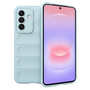 Husa pentru Samsung Galaxy A37 5G, SKYDDAR INNOVATION, Magic Shield, din Silicon Mat, set cu sticker, Bleu