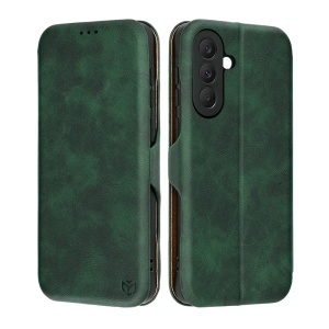 Husa pentru Samsung Galaxy A37 5G, SKYDDAR INNOVATION, Safe Wallet tip carte din Piele Ecologica, Suport Carduri, Inchidere Magnetica, set cu sticker, Verde