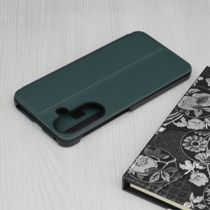 Husa pentru Samsung Galaxy A37 5G, tip carte, set cu sticker, eFold, Verde - Img 5