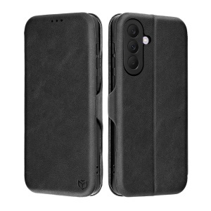 Husa pentru Samsung Galaxy A57 5G, SKYDDAR INNOVATION, Safe Wallet tip carte din Piele Ecologica, Suport Carduri, Inchidere Magnetica, set cu sticker, Negru