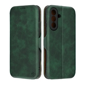 Husa pentru Samsung Galaxy A57 5G, SKYDDAR INNOVATION, Safe Wallet tip carte din Piele Ecologica, Suport Carduri, Inchidere Magnetica, set cu sticker, Verde - Img 5
