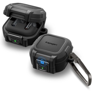 Husa pentru Samsung Galaxy Buds 4 / Buds 4 Pro - Spigen Lock Fit (ACS11202) - Matte Black