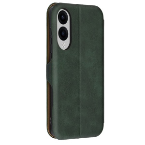 Husa pentru Samsung Galaxy S25 Edge, SKYDDAR INNOVATION, Pocket Safe, tip carte din Piele Ecologica, Suport Carduri, Inchidere Magnetica, set cu sticker, Verde - Img 3