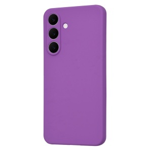 Husa pentru Samsung Galaxy S25 FE din Silicon Catifelat, SoftElegance, set cu sticker, Mov - Img 3