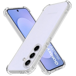 Husa pentru Samsung Galaxy S25 FE;Samsung Galaxy S26 FE din Silicon Slim, Margini Antisoc, set cu sticker, Shockproof Clear Silicone, Transparenta