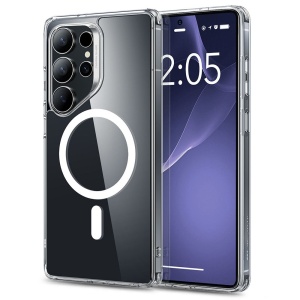 Husa pentru Samsung Galaxy S25 Ultra, slim, ESR Classic Hybrid HaloLock, Transparenta