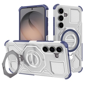 Husa pentru Samsung Galaxy S26, Antisoc, SKYDDAR INOVATION, Carbon Shield PRO, Magsafe, set cu sticker, Albastru