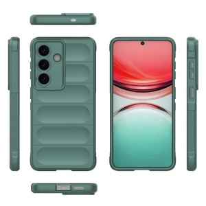 Husa pentru Samsung Galaxy S26 Edge, SKYDDAR INNOVATION, Magic Shield, din Silicon Mat, set cu sticker, Verde - Img 5