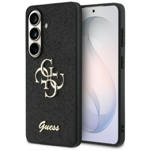 Husa pentru Samsung Galaxy S26, Fixed Glitter Big 4G Metal Logo, Guess, Negru