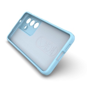Husa pentru Samsung Galaxy S26, SKYDDAR INNOVATION, Magic Shield, din Silicon Mat, set cu sticker, Bleu - Img 5