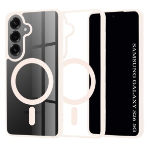 Husa pentru Samsung Galaxy S26, SKYDDAR INNOVATION, MagSafe Pro din silicon, set cu sticker, Roz