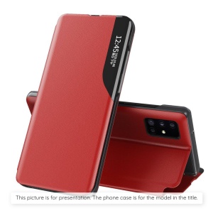 Husa pentru Samsung Galaxy S26, tip carte, set cu sticker, eFold, Rosu