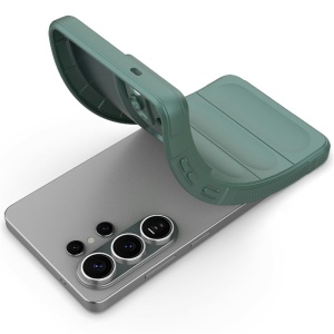 Husa pentru Samsung Galaxy S26 Ultra, SKYDDAR INNOVATION, Magic Shield, din Silicon Mat, set cu sticker, Verde - Img 5