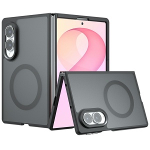 Husa pentru Samsung Galaxy Z Fold8 MagSafe, Antisoc, Finisaje Premium, PureFrost, set cu sticker, Negru frost