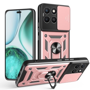 Husa pentru telefon, SKYDDAR INNOVATION, Honor X8c, CamShield, Antisoc, Inel Magentic, set cu sticker, Roz - Img 1