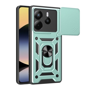 Husa pentru telefon, SKYDDAR INNOVATION, Xiaomi Redmi Note 14 4G (164,84 x 78,15 x 8,16mm), CamShield, Antisoc, Inel Magentic, set cu sticker, Verde