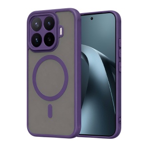 Husa pentru Xiaomi 17T Pro Finisaje Premium, Antisoc, Magsafe, set cu sticker, HaloFrost MagSafe II, Mov