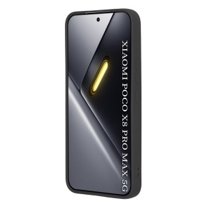 Husa pentru Xiaomi Poco X8 Pro Max din Silicon Catifelat, Antisoc, set cu sticker, SoftElegance, Negru - Img 2