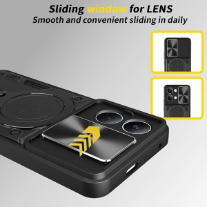 Husa pentru Xiaomi Poco X8 Pro Max, Inel Magnetic, Protectie Camera, set cu sticker, CamGuard Pro, Negru - Img 5