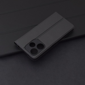 Husa pentru Xiaomi Redmi 13 / Poco M6 4G tip Carte cu portofel interior, SKYDDAR Prestige - Negru - Img 2
