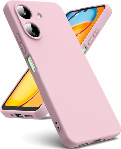 Husa pentru Xiaomi Redmi 13C 5G / Poco M6 din Silicon Catifelat, Protectie Premium, Skyddar SoftElegance - Roz