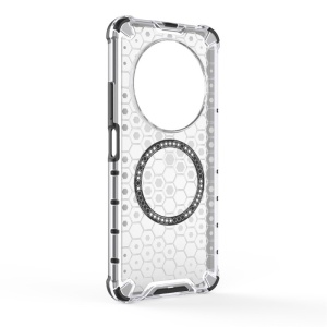 Husa pentru Xiaomi Redmi 14C / Poco C75, SKYDDAR INNOVATION, HoneyComb Shield MagSafe, Alb, set cu sticker - Img 3