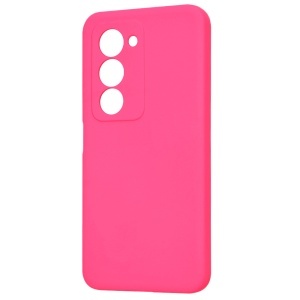 Husa pentru Xiaomi Redmi 15 5G / Redmi 15 4G, SKYDDAR INNOVATION, din Silicon Catifelat, SoftElegance, set cu sticker, Fucsia - Img 4