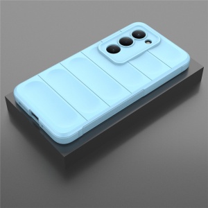 Husa pentru Xiaomi Redmi 15 5G / Redmi 15 4G, SKYDDAR INNOVATION, Magic Shield, din Silicon Mat, set cu sticker, Bleu - Img 5
