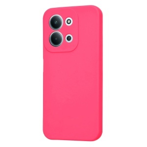 Husa pentru Xiaomi Redmi 15C 5G, SKYDDAR INNOVATION, din Silicon Catifelat, SoftElegance, set cu sticker, Fucsia - Img 3