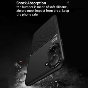Husa pentru Xiaomi Redmi 9A din silicon, anti soc, flexibila, set cu sticker, Noble, Albastru - Img 3