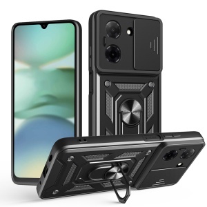 Husa pentru Xiaomi Redmi A5 4G (Standard), SKYDDAR INNOVATION, CamShield, Negru, set cu sticker