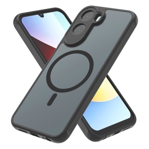 Husa pentru Xiaomi Redmi A7 Pro 4G MagSafe, Antisoc, Finisaje Premium, PureFrost, set cu sticker, Negru