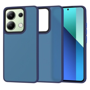 Husa pentru Xiaomi Redmi Note 13 4G, ce Absoarbe Cele mai Aspre Socuri, Skyddar Frosted - Bleumarin