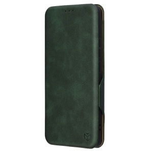 Husa pentru Xiaomi Redmi Note 14 4G (163.25 x 76.55 x 8.16mm), SKYDDAR INNOVATION, Pocket Safe, tip carte din Piele Ecologica, Suport Carduri, Inchidere Magnetica, set cu sticker, Verde - Img 5