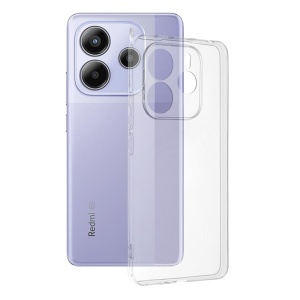 Husa pentru Xiaomi Redmi Note 14 5G, SKYDDAR INNOVATION, ClearGuard, din silicon transparent, set cu sticker, Transparenta