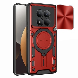 Husa pentru Xiaomi Redmi Note 15 Pro+ 5G / Poco M8 Pro 5G, SKYDDAR INNOVATION, CamGuard Pro, Inel Magnetic, Protectie Camera, set cu sticker, Rosu
