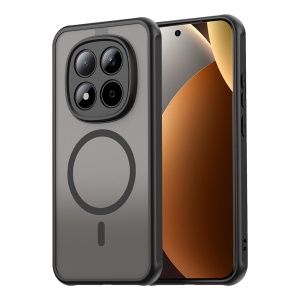 Husa pentru Xiaomi Redmi Note 15 Pro+ 5G / Poco M8 Pro 5G, SKYDDAR INNOVATION, HaloFrost MagSafe II, Antisoc, set cu sticker, Negru