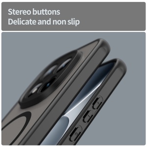 Husa pentru Xiaomi Redmi Note 15 Pro+ 5G / Poco M8 Pro 5G, SKYDDAR INNOVATION, HaloFrost MagSafe II, Antisoc, set cu sticker, Negru - Img 3