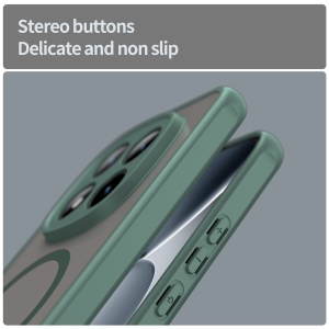 Husa pentru Xiaomi Redmi Note 15 Pro+ 5G / Poco M8 Pro 5G, SKYDDAR INNOVATION, HaloFrost MagSafe II, Antisoc, set cu sticker, Verde - Img 3