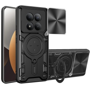 Husa pentru Xiaomi Redmi Note 15 Pro+ 5G, SKYDDAR INNOVATION, CamGuard Pro, Inel Magnetic, Protectie Camera, set cu sticker, Negru - Img 2