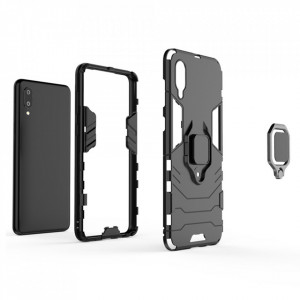 Husa Samsung Galaxy A02 / M02 cu inel, Techsuit Silicone Shield - Negru - Img 7