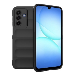 Husa Samsung Galaxy A17 5G din Silicon Mat, set cu sticker, Magic Shield, Negru