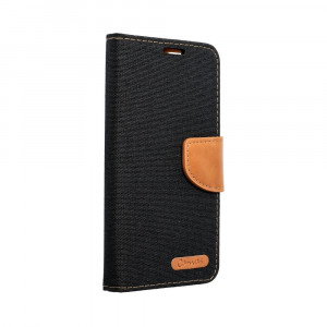 Husa Samsung Galaxy A33 5G tip carte magnetic, Skyddar Canvas - Negru