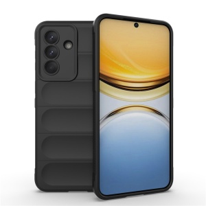 Husa Samsung Galaxy A57 5G din Silicon Mat, set cu sticker, Magic Shield, Negru
